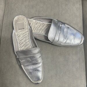 Dolce Vita Metallic Silver Women’s Slip-Ons
